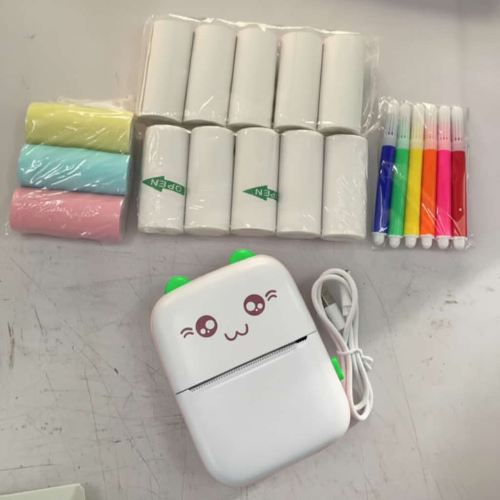 Portable Mini Bluetooth Pocket Thermal Label Printer for Phone Notes & Photos
