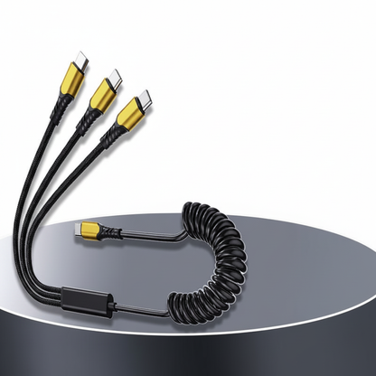 Fast-charging Cable 3-in-1 And 5-in-1 Multi-head Charging Cable