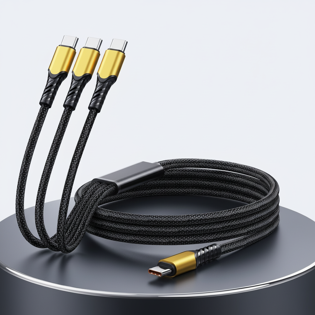 Fast-charging Cable 3-in-1 And 5-in-1 Multi-head Charging Cable