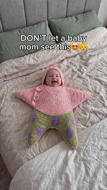 Star-Shaped Crochet Baby Bodysuit & Materials Kit